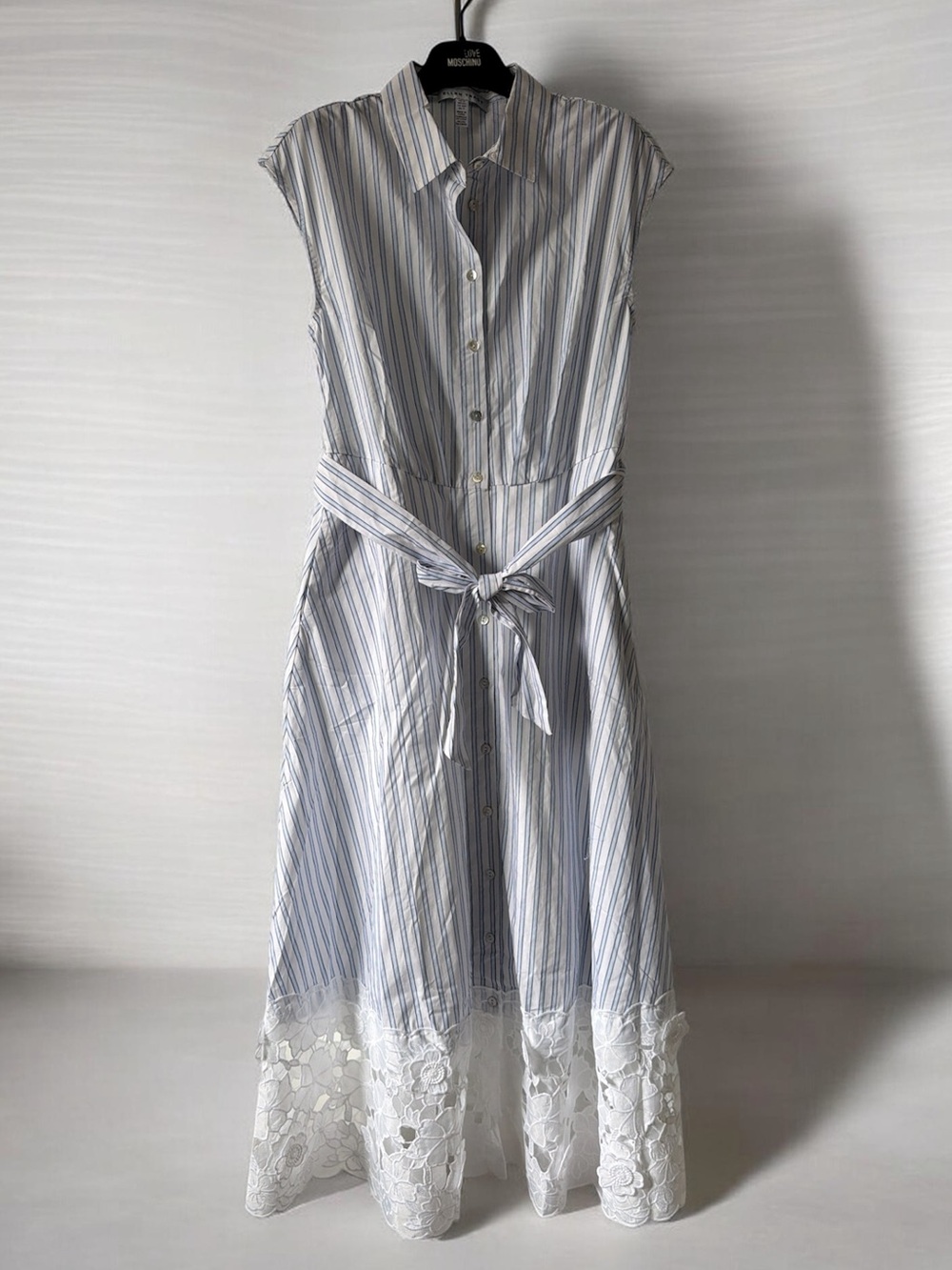 🌸🌸🌸 Ellen Tracy 3D Cutout Broderie Poplin Shirtdress size S - Picture 5 of 12